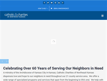 Tablet Screenshot of catholiccharitiesks.org